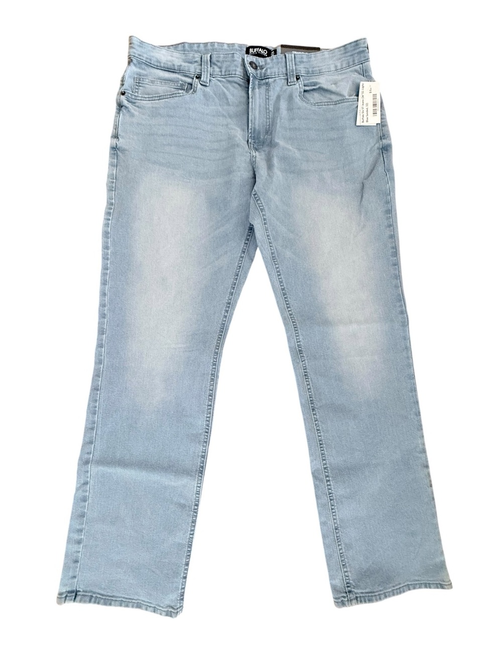 Buffalo David Bitton Six Straight Jeans Light Wash 36x32 NWT